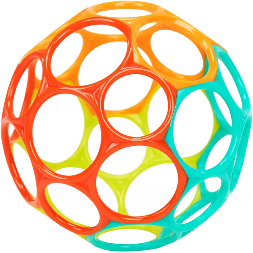 Balle bébé Vedes Oball Classic jouet flexible orange bleu