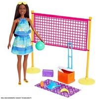 Mattel Barbie set de volley-ball accessoires de plage plastique recyclé-3