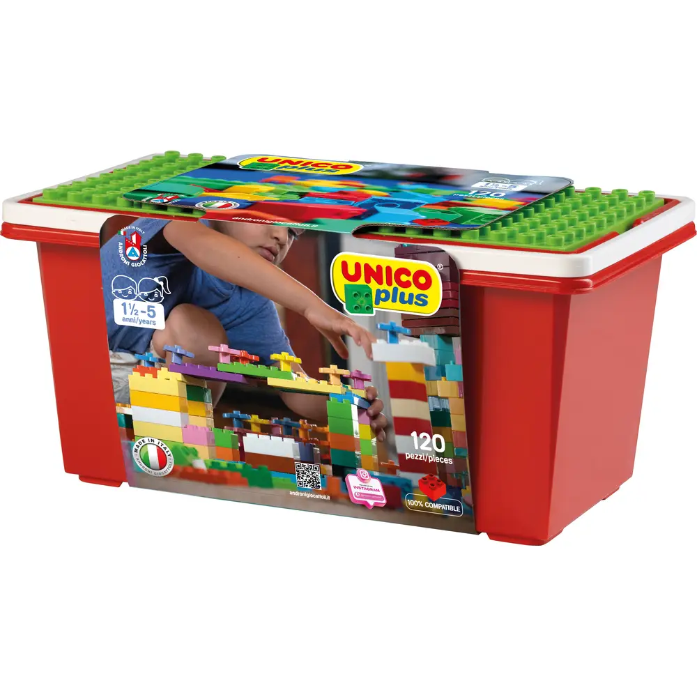 Androni Giocattoli coffret de briques - 120 pièces - Unico Plus - jouet de construction