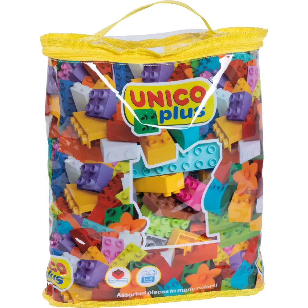 Androni Giocattoli jeu de briques UNICO plus 110 pièces sac de transport