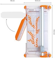 Fiskars massicot A4 - Coupe-papier rotatif pour loisirs créatifs-2