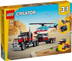 LEGO Creator Camion avec hélicoptère - coffret véhicules 3en1