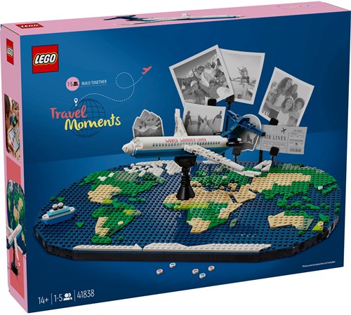 LEGO set de construction carte du monde souvenirs de vacances - 41838 jouet de voyage