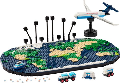 LEGO set de construction carte du monde souvenirs de vacances - 41838 jouet de voyage-2