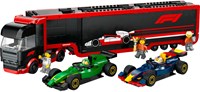 LEGO City camion F1 set de construction avec RB20 et AMR24 voitures de course - jouet Formule 1-2
