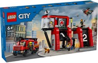 LEGO City jouet de pompier Caserne de pompiers et camion 60414