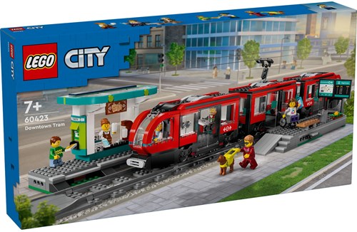 LEGO City jouet tramway et station set de construction 60423 - tramway jouet