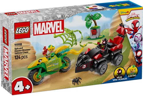 LEGO Marvel Spidey coffret de construction Spin et Electro course poursuite véhicules dinos