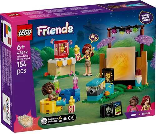 LEGO Friends soirée cinéma set de construction avec figurines et accessoires - 42642