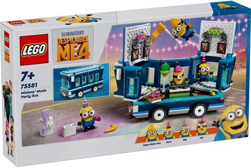 LEGO 75581 Minions Muzikale feestbus van de  Minions
