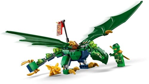 LEGO Ninjago dragon de la forêt verte de Lloyd set de construction jouet dragon-3