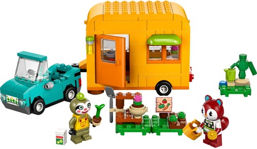 LEGO Animal Crossing set de construction La caravane et la boutique de jardinage de Leif - jouet-2