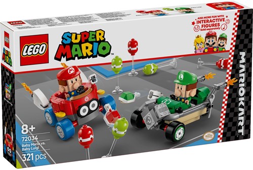 LEGO 72034 Super Mario Kart™ – Baby Mario vs. Baby Luigi