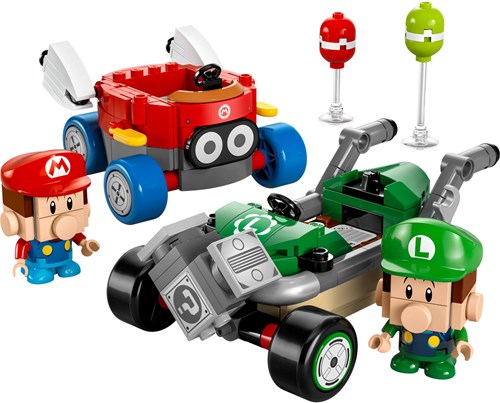 LEGO 72034 Super Mario Kart™ – Baby Mario vs. Baby Luigi-3