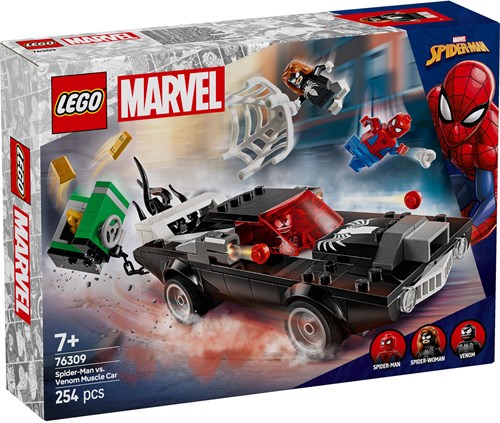 LEGO 76309 Super Heroes Marvel Spider-Man vs.  Venoms klassieke auto
