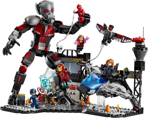 LEGO 76314 Super Heroes Marvel Captain America:  Civil War actiescène-2