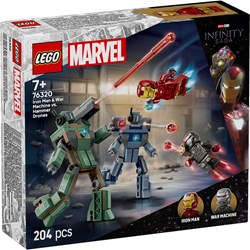 LEGO Super Heroes Iron Man et War Machine - Set de construction jouet figurines d'action