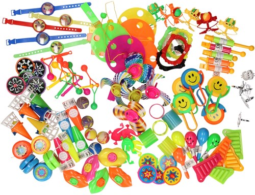 Cadeaux à distribuer jouets set 100 pièces tombola fête enfants-2