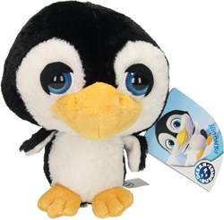Lobbes peluche pingouin 22cm - jouet en peluche doux pingouin