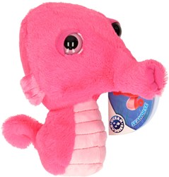 Lobbes peluche hippocampe jouet en peluche rose 22cm doudou