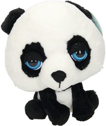 Lobbes peluche panda 21cm - Big Headz jouet doux panda