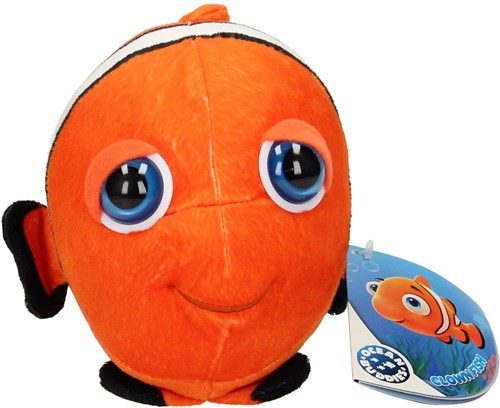 Lobbes peluche poisson-clown - grande tête - 25cm - peluche douce poisson-2