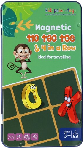 Jeu de voyage magnétique boîte Tic Tac Toe et Puissance 4 jeux