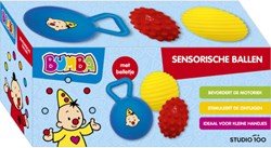 Bumba ensemble de balles sensorielles jouet pour bébés et tout-petits rouge