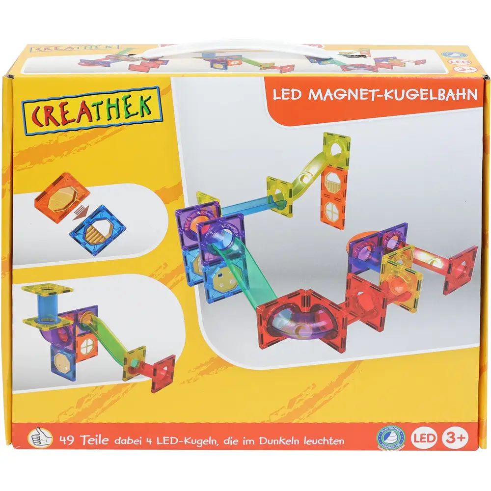 CR LED Magnet Kugelbahn, 49 Teile