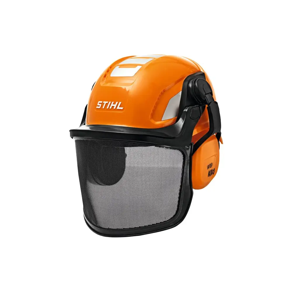 Vedes casque jouet orange avec visière réglable et protection auditive