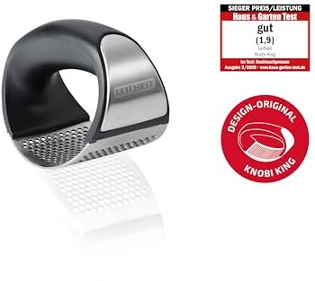 Leifheit presse-ail ProLine Knobi King - ustensile cuisine inox noir-2