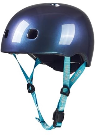 Micro casque enfant trottinette vélo Neochrome Blue S sécurité-3