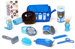 Spin Master coffret de barbier jouet avec accessoires et sac de rangement