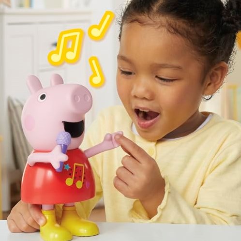 Hasbro Peppa Pig poupée peluche parlante et chantante - jouet interactif-3