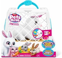 Pets Alive maman et bébé lapin cage jouet lapin interactif-2