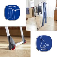 Vileda étendoir à linge Infinity Flex 30 mètres séchoir extensible gris-3