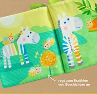 Haba livre en tissu zèbre livre bébé jouet doux interactif Haba Stoffen Boek Zebra-2