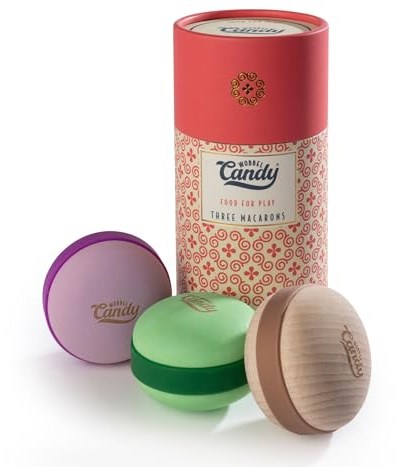 Wobbel jouet en bois Candy Macarons Malibu set d'équilibre pour enfants