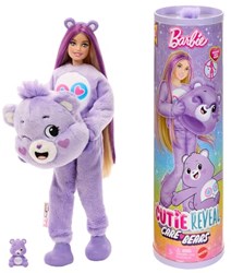 Mattel poupée Barbie Care Bears violet - Cutie Reveal poupée mode avec accessoires