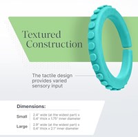 Ark Therapeutics bracelet à mâcher jouet sensoriel vert citron XT moyen-2