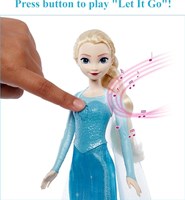Mattel Frozen poupée Elsa chantante - poupée jouet Disney pour enfants-3