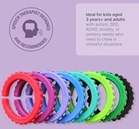 Ark Therapeutics bracelet à mâcher jouet sensoriel vert citron XT moyen-3