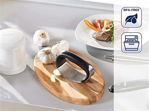 Leifheit presse-ail ProLine Knobi King - ustensile cuisine inox noir-3