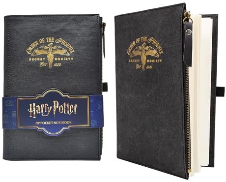 Harry Potter carnet A5 zip pocket - plaisir d'écriture magique