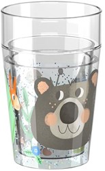 Haba gobelet à paillettes forêt - gobelet enfant 150 ml polystyrène transparent
