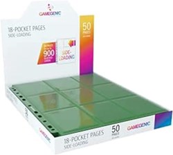 Gamegenic classeur cartes Sideloading 18 pochettes vert 50 pièces