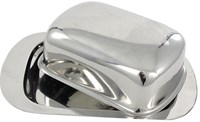 Svenska Living beurrier inox argenté 19x15 cm boîte à beurre cuisine-2