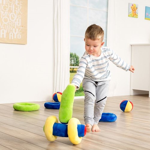 Beleduc jeu éducatif Happy Rings - jouet en carton coloré pour enfants
