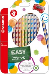 Stabilo crayons de couleur ergonomiques droitier 12 pcs avec taille-crayon
