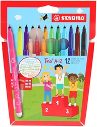 STABILO Trio A,Z stylo-feutre Fin Sepia 12, 1